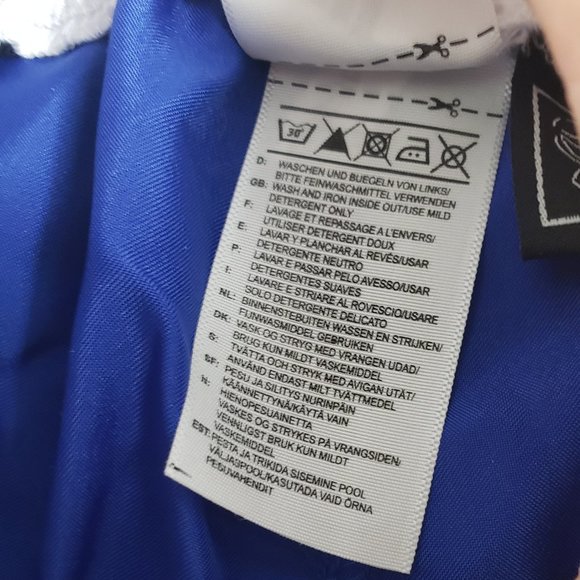 Adidas Blue & White Adidas Combat Sports Satin Boxing Trunks Large NWOT for Men - Picture 4 of 6